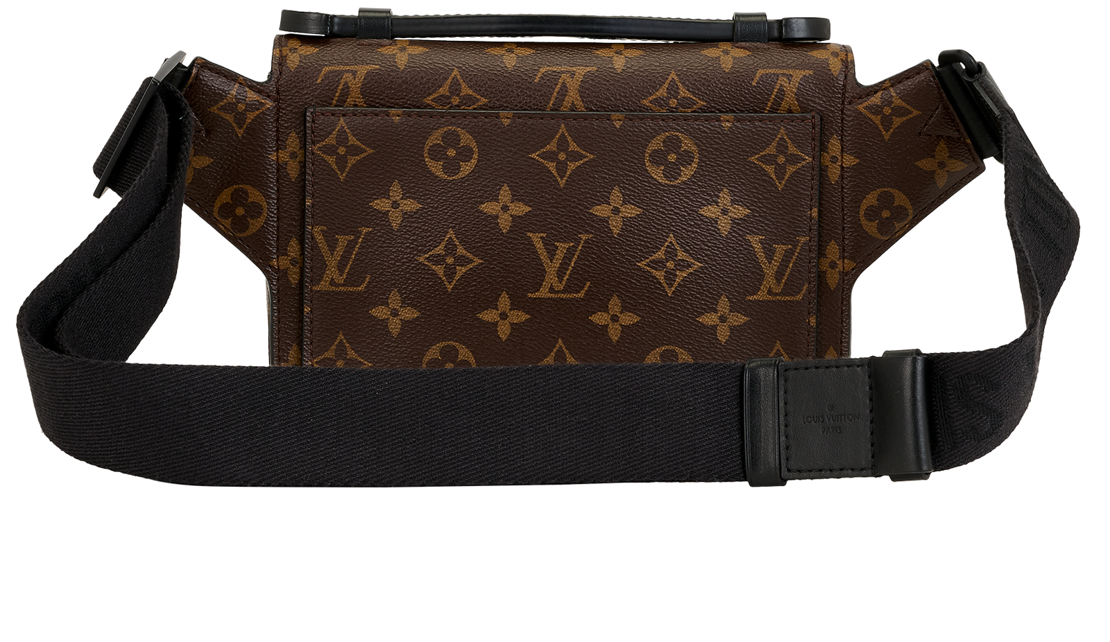 S Lock Sling Bag, &pound;1,300, Handbags, Brown, Canvas, Back view